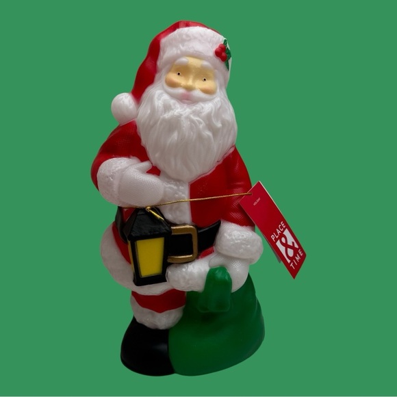 Vintage Inspired Santa Light Up Blow Mold Retro Christmas Holiday Decor Indoor - Picture 1 of 10